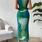 Slit Round Neck Midi Tank Dress