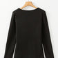 Round Neck Long Sleeve Top