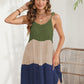 Color Block Spaghetti Strap Cover-Up Dress