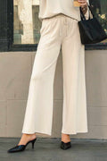Umgee Full Size Drawstring Wide Leg Pants with Pockets *