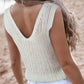 V-Neck Wide Strap Knit Vest