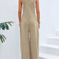 Full Size Square Neck Wide Strap Overalls