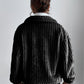 Collared Neck Drop Shoulder Jacket
