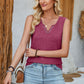 Full Size Heathered Notched Wide Strap Tank