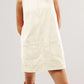 Mandy Round Neck Wide Strap Mini Dress with Pockets