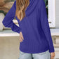 Textured Long Sleeve Hoodie