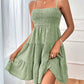 Full Size Smocked Tiered Sleeveless Mini Dress