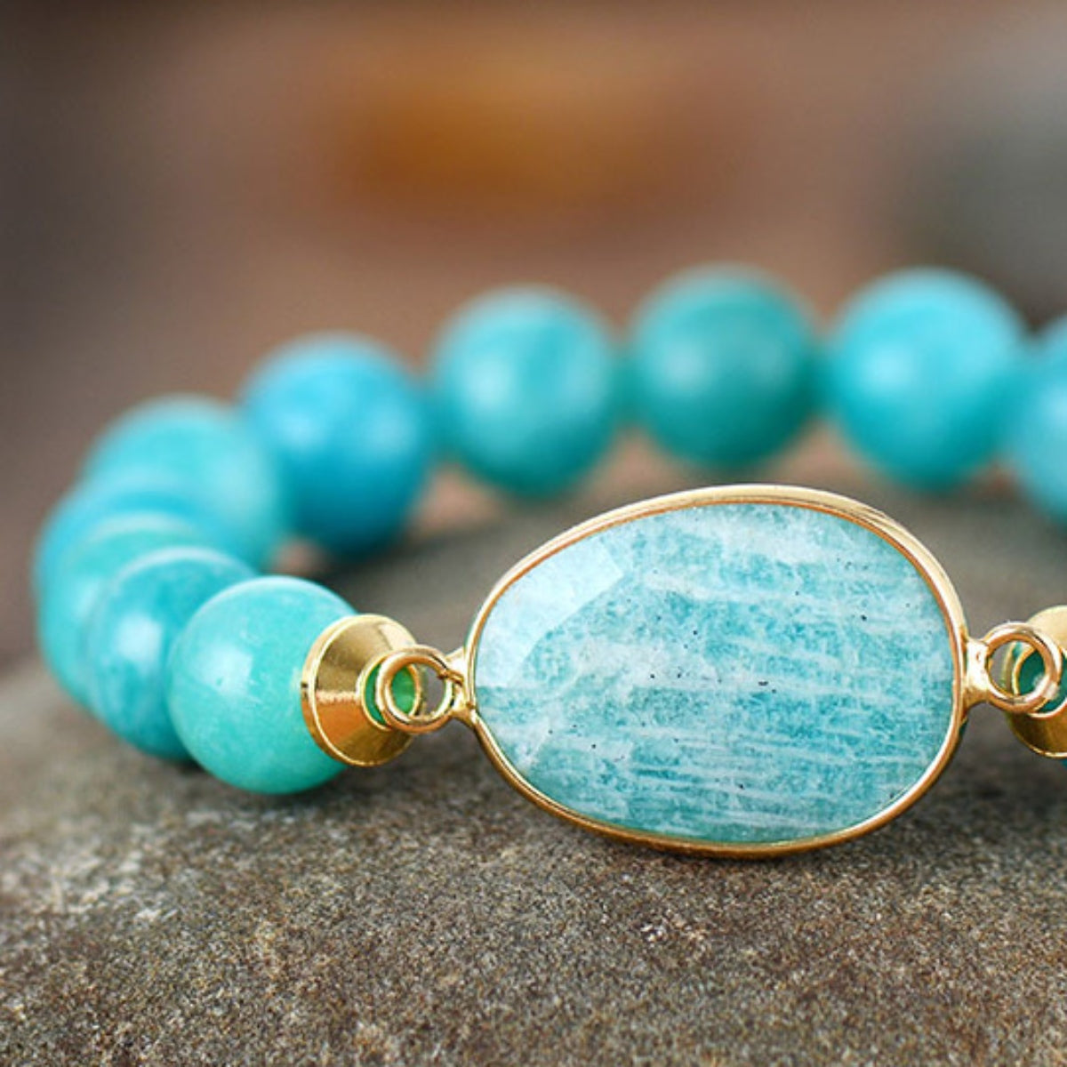 Natural Stone Beaded Bracelet