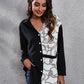 Printed Collared Neck Long Sleeve Shirt