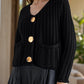 Button Down Long Sleeve Cardigan