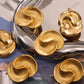 Titanium Steel Spiral Stud Earrings