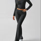 Devine Square Neck Long Sleeve Top and Pants Set