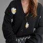 Daisy Button Up V-Neck Cardigan