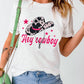 Graphic Round Neck Short Sleeve T-Shirt