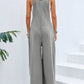 Full Size Square Neck Wide Strap Overalls