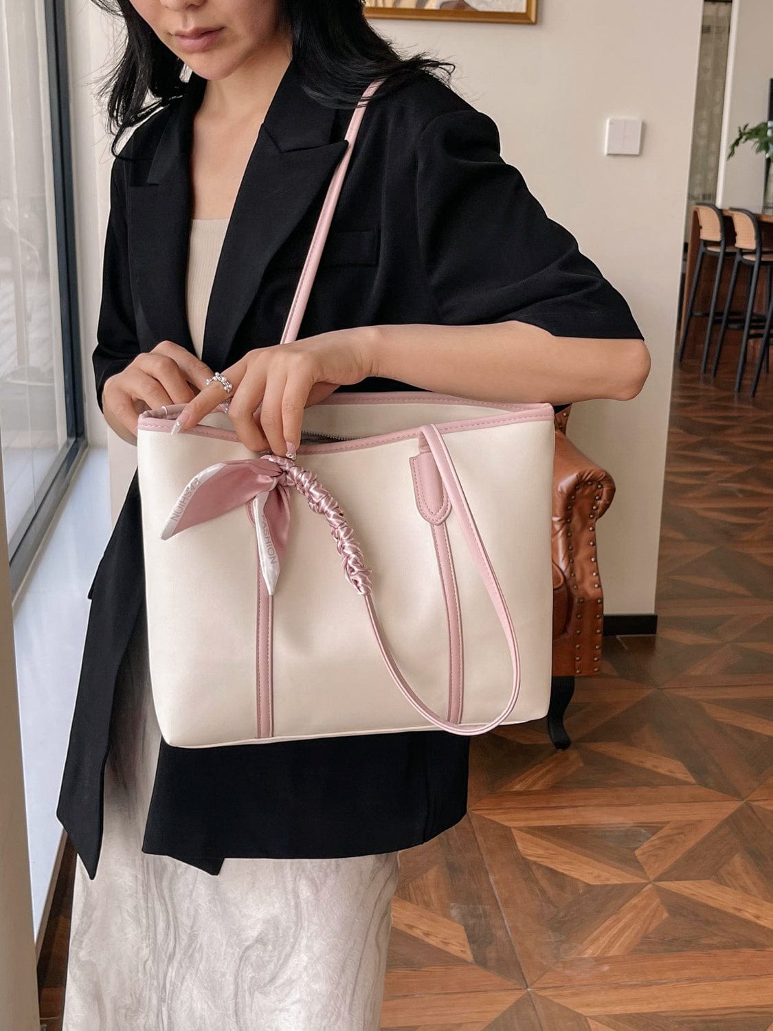 Lily & Luna PU Leather Tote Bag