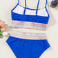 SoChic Scoop Neck Spaghetti Strap Bikini Set