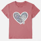 Full Size Graphic Heart Round Neck Short Sleeve T-Shirt