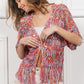 BiBi Open Front Fringed Crop Knit Cardigan - Brand BiBi