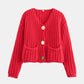 Button Down Long Sleeve Cardigan
