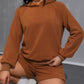 Long Sleeve Hoodie and Pocketed Shorts Set