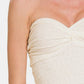 Zenana Ruched Twisted Sweetheart Neck Top