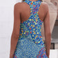 Printed Scoop Neck Wide Strap Tank