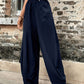 Elastic Waist Pants with Pockets