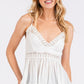 Mittoshop Crisscross Back Lace Detail V-Neck Cami