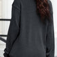 Glitter Ghost Round Neck Long Sleeve Sweatshirt