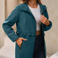 Ivy Lane Outdoor Waterproof Long Sleeve Hooded Windbreaker