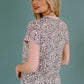 Animal Print Round Neck Tee