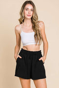 Culture Code High Waist Paper bag Shorts *