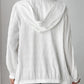 Texture Zip Up Hooded Jacket