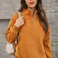 Quarter Zip Dropped Shoulder Sweatshirt