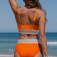 SoChic Scoop Neck Spaghetti Strap Bikini Set