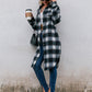 Plaid Button Up Long Sleeve Shacket