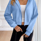 Ivy Lane Zip Up Dropped Shoulder Hooded Jacket
