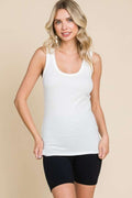 Culture Code Full Size Ribbed Scoop Neck Tank *