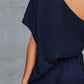 Single Shoulder Short Sleeve Jumpsuit