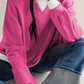 Contrast Dropped Shoulder Long Sleeve Sweatshirt
