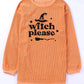 WITCH PLEASE Graphic Dropped Shoulder Sweatshirt