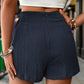 Beautiful Bea Tied Textured High Waist Shorts
