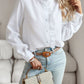 Devine Ruffle Trim Long Sleeve Shirt