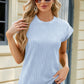 Round Neck Cap Sleeve T-Shirt