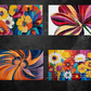 Abstract Flower Digital Art in PDF SVG PNG File Formats