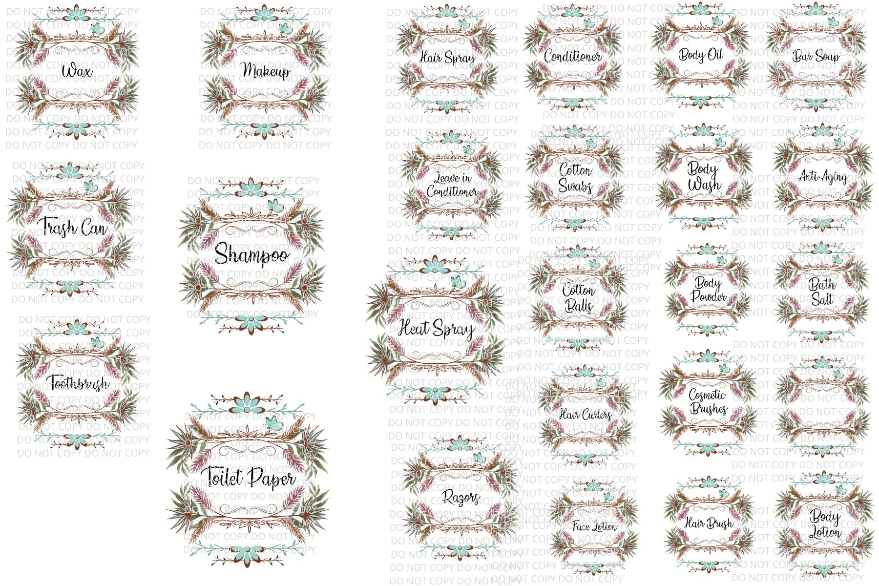 Bathroom Digital Files PNG SVG PDF JPG Format