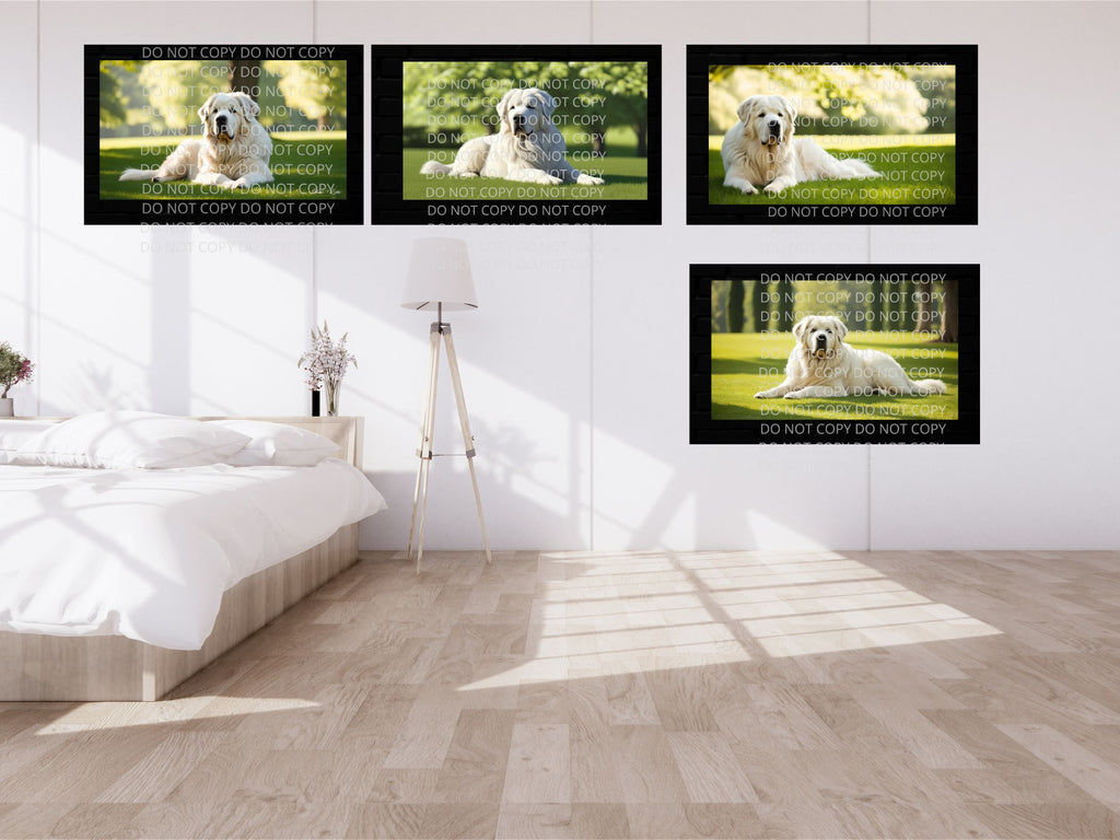 Great Pyrenees Digital Art in PDF SVG PNG File Formats