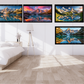 Mountain and Lake View Digital Art in SVG PNG File Formats