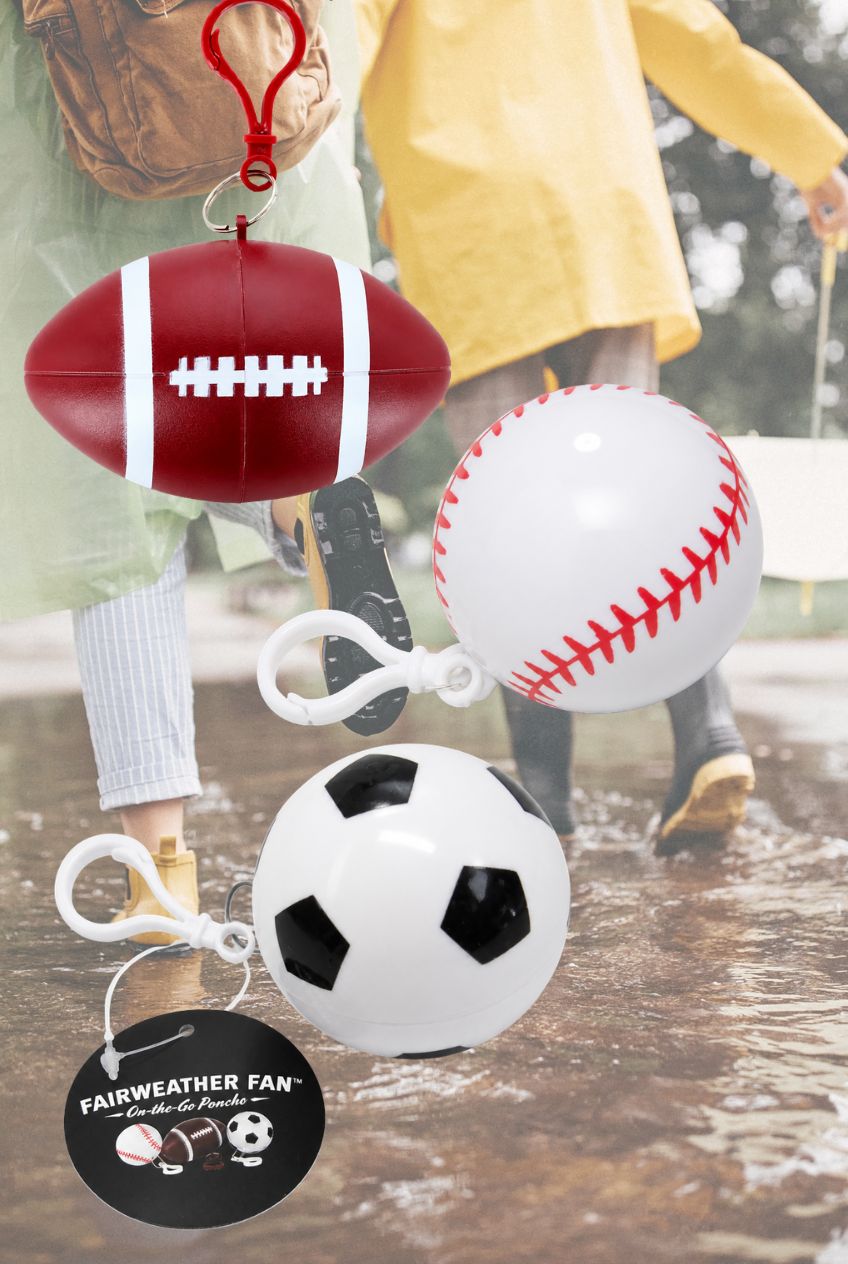 Sports Theme Fair Weather Fan On-the-go Poncho